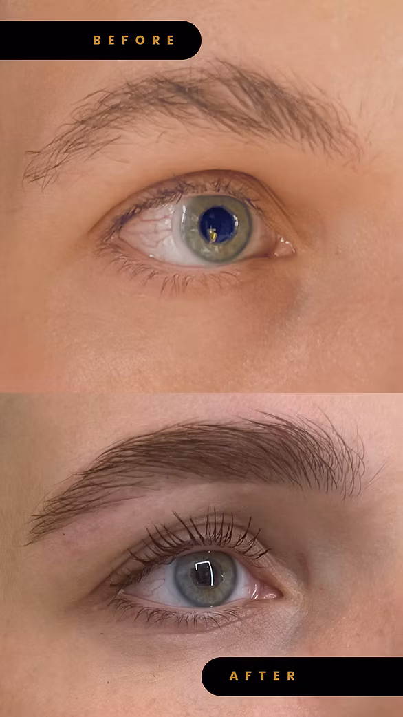 Eyelash treatment results at GA Salons