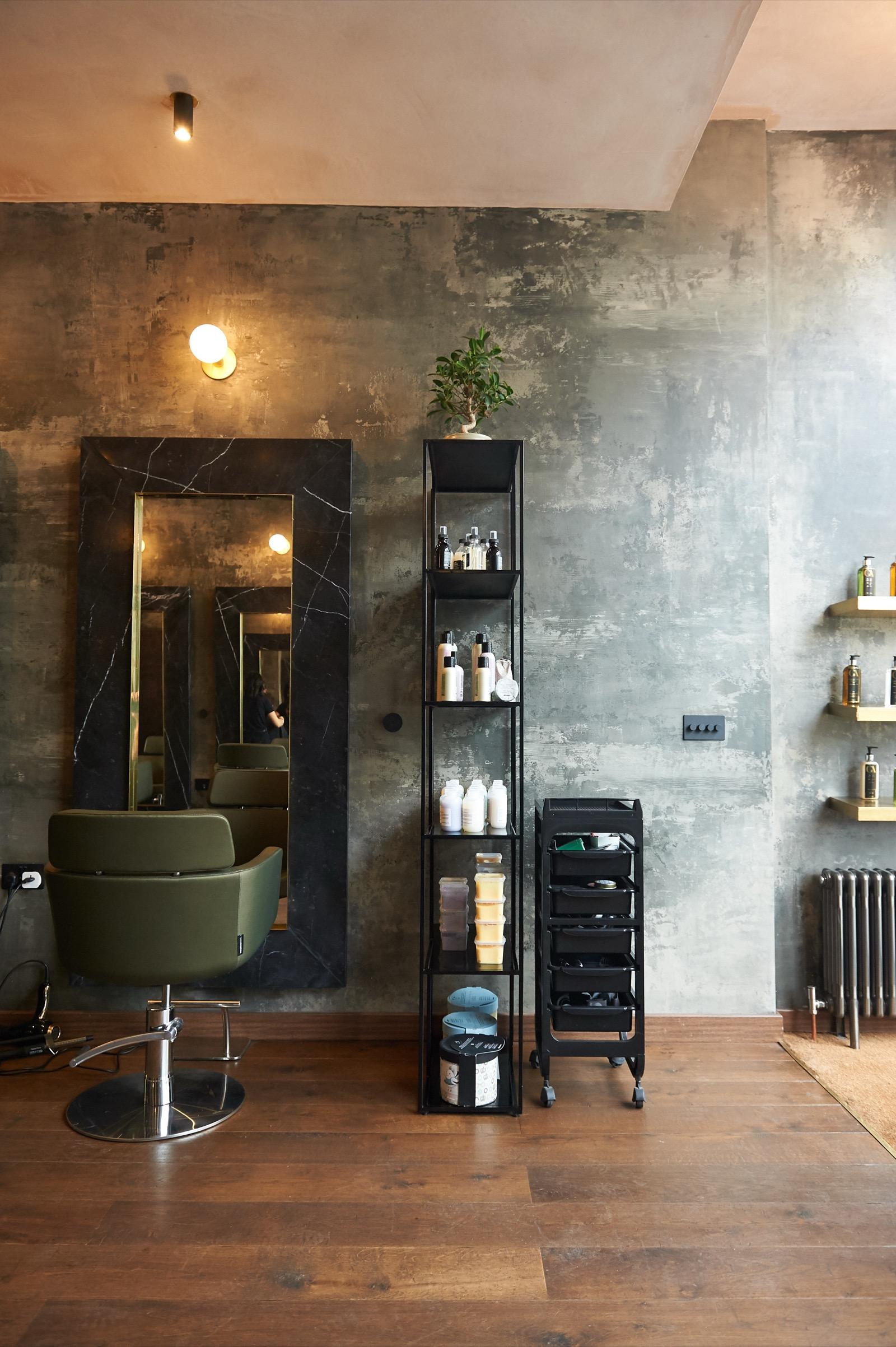 Individual precision cutting station at GA Wimbledon salon