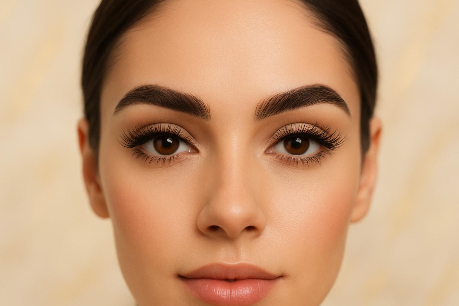 The frame of the face.
